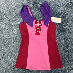 NWT Crowned Athletics Arhletic Tank Sister Witch Pink Size M